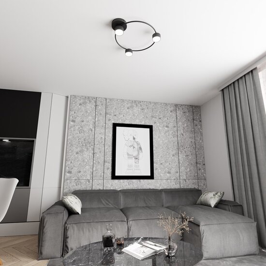 Emibig Emibig LUCIO 3 BL - Lampe de plafond minimaliste pour intérieurs modernes