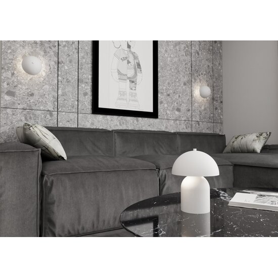 Emibig Emibig MUSH K2 WH - Elegante wandlamp in Scandinavische stijl