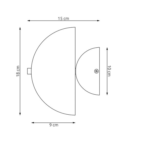 Emibig Emibig MUSH K2 WH - Lámpara de pared elegante estilo escandinavo