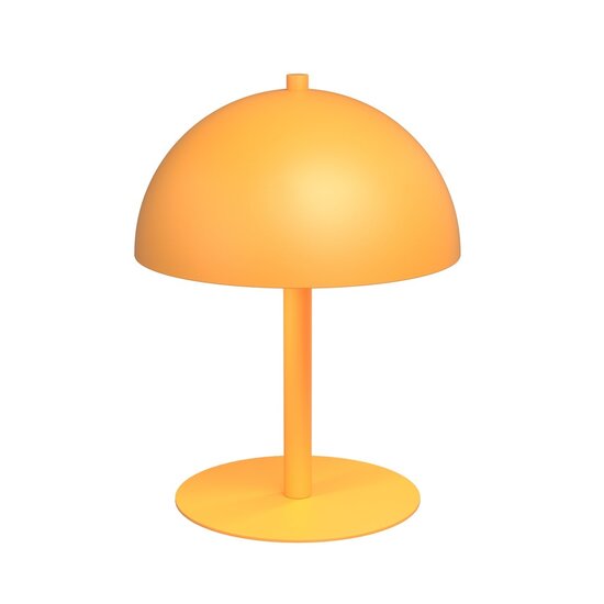 Emibig Emibig LOTUS 6 BL MUSTARD - Glamour plafondlamp met oranje lampenkap