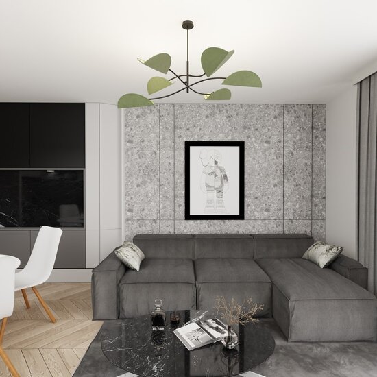 Emibig Emibig LOTUS 6 BL NATURAL - Lámpara de techo estilo Japandi con 6 casquillos