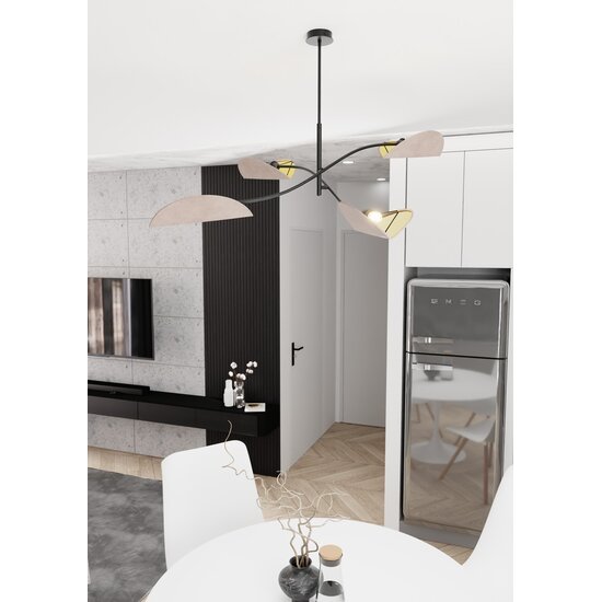 Emibig Emibig SOLIS 1L BL - Minimalistische Hanglamp van Poedergecoat Staal