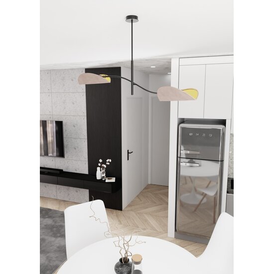 Emibig Emibig SOLIS 1S BL - Minimalist Pendant Lamp in Powder Coated Steel