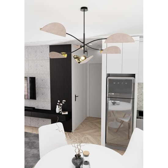 Emibig Emibig SOLIS 1S OR - Minimalistische Hanglamp met Oranje Kleur