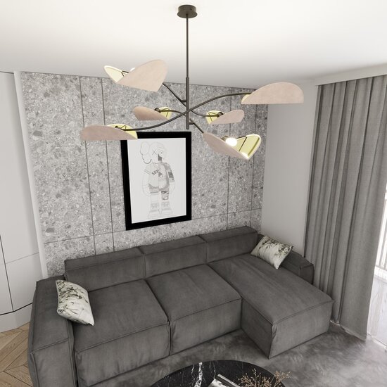 Emibig Emibig SOLIS 1S OR - Minimalistische Hanglamp met Oranje Kleur