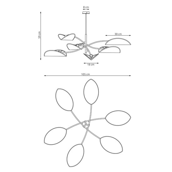 Emibig Emibig SOLIS 1L WH - Minimalist Pendant Lamp Made of Powder Coated Steel