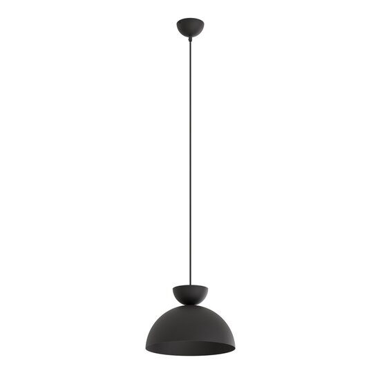 Emibig Emibig LUNARO 1L BL WHITE/BLACK - Lampe suspendue élégante au style industriel