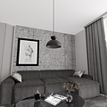 Emibig Emibig LUNARO 1L BL WHITE/BLACK - Stilvolle industrielle Pendelleuchte für jeden Raum