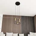 Emibig Emibig VANDER 3PREM BL GOLD Hanglamp - Industriële stijl voor elke ruimte