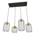 Emibig Emibig VANDER 4 BL GOLD Suspension - Éclairage Industriel Élégant