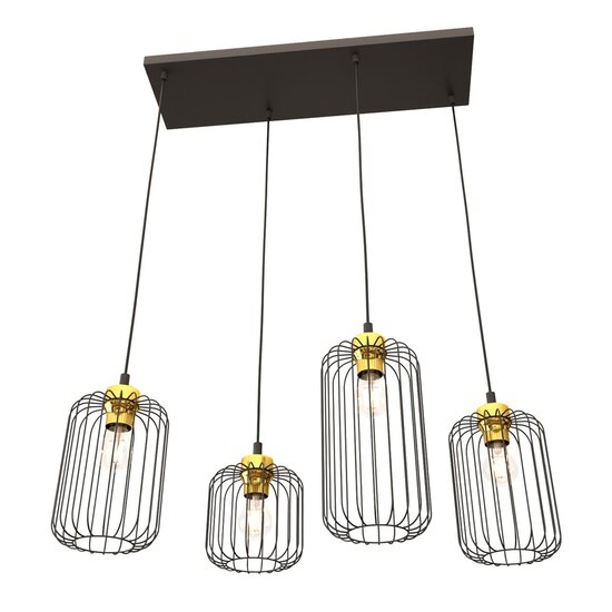 Emibig Emibig VANDER 4 BL GOLD Pendant Lamp - Stylish Industrial Lighting