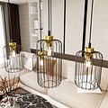 Emibig Emibig VANDER 4 BL GOLD Pendant Lamp - Stylish Industrial Lighting