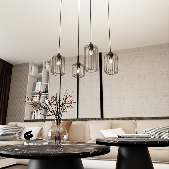 Emibig Emibig VANDER 4 BL Pendant Lamp - Industrial Style for Any Space