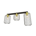 Emibig Emibig BARN 3 BL GOLD - Industriële plafondlamp voor elke ruimte
