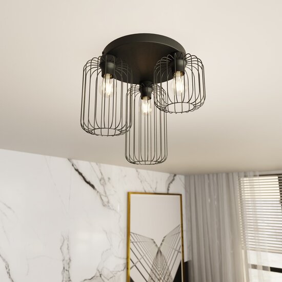 Emibig Emibig BARN 3PREM BL - Stylish Industrial Ceiling Lamp for Any Room