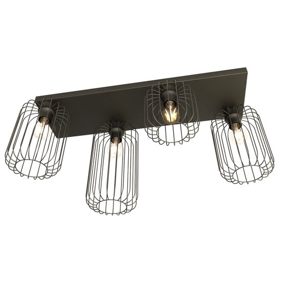 Emibig Emibig BARN 4 BL - Lampe de plafond industrielle élégante pour tous les espaces