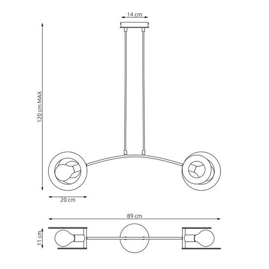 Emibig Emibig SKIVA 2 BL Pendelleuchte - Skandinavisches Design für Jeden Raum
