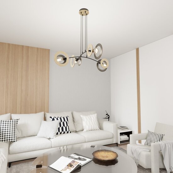 Emibig Emibig SKIVA 4 BL Lámpara Colgante - Diseño Escandinavo para Cualquier Espacio