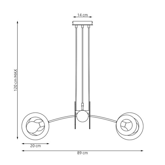 Emibig Emibig SKIVA 4 WH Lámpara Colgante - Diseño Escandinavo para Cualquier Espacio