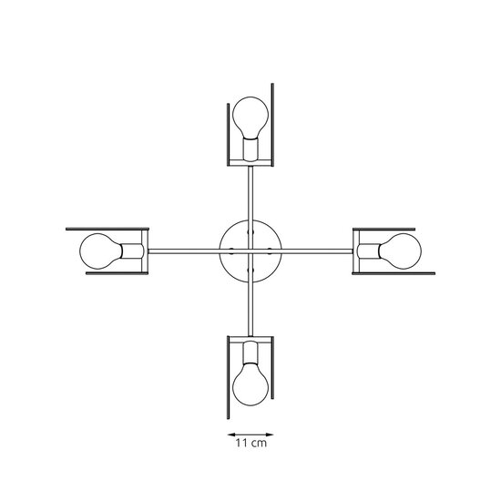 Emibig Emibig SKIVA 4 WH Hanglamp - Scandinavisch Design voor Elke Ruimte