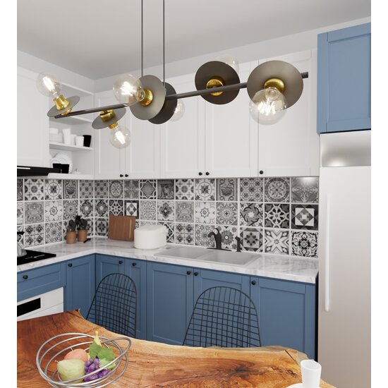 Emibig Emibig TOKEN 6 BL GOLD Hanglamp - Moderne stijl voor elke ruimte