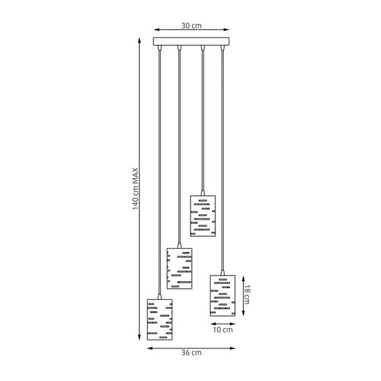 Emibig Emibig TANK 4PREM BL Hanglamp - Stijlvolle Industriële Verlichting