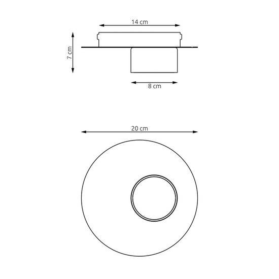 Emibig Emibig KAIRO 3 BL OPAL - Lámpara de techo moderna para cualquier espacio