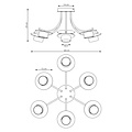 Emibig Emibig STILO 1 BL - Moderne Deckenlampe für jeden Raum