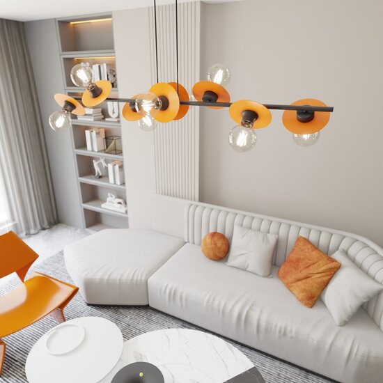 Emibig Emibig TOKEN 8 BL ORANGE - Moderne Pendelleuchte für stilvolle Räume