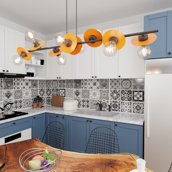 Emibig Emibig TOKEN 8 BL ORANGE - Lampe suspendue moderne pour un look élégant