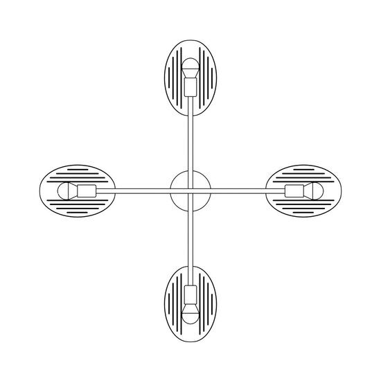 Emibig Emibig SABER 4 BL - Moderne Pendelleuchte für stilvolles Ambiente