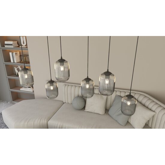 Emibig Emibig VERDI 4 BL GRAFIT - Elegante Pendelleuchte für jeden Raum