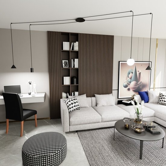 Emibig Emibig FUJI 4 BLACK - Modern pendant lamp for any space