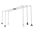 Emibig Emibig FUJI 6 BLACK - Moderne hanglamp voor elke ruimte