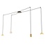Emibig Emibig FUJI 4 GOLD - Lámpara colgante moderna para una atmósfera elegante