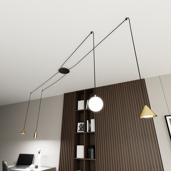 Emibig Emibig FUJI 4 GOLD - Moderne Pendelleuchte für eine stilvolle Atmosphäre