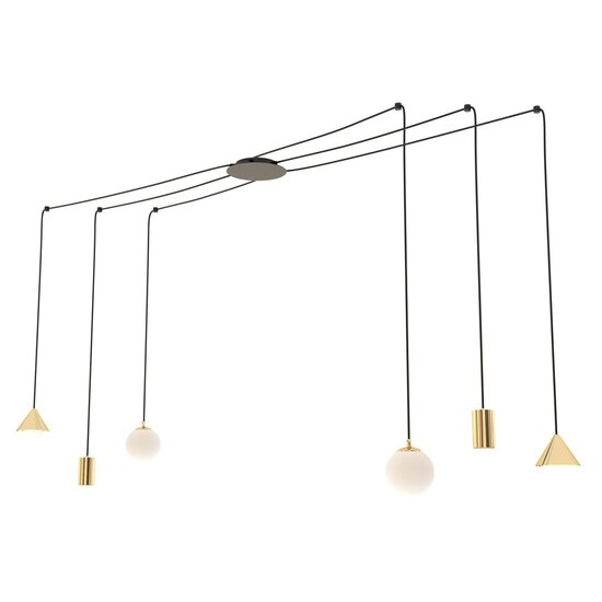 Emibig Emibig FUJI 6 GOLD - Lampe suspendue moderne pour une ambiance élégante