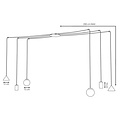 Emibig Emibig FUJI 6 GOLD - Moderne hanglamp voor een stijlvolle sfeer