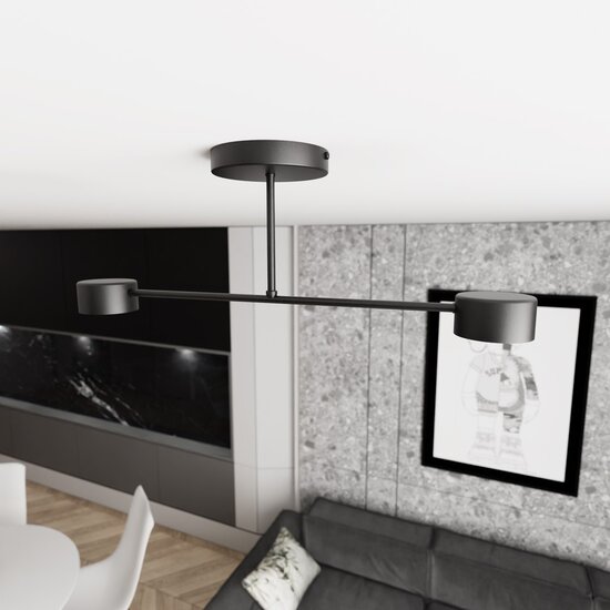 Emibig Emibig HALO 2 BLACK - Stylish ceiling lamp for any space