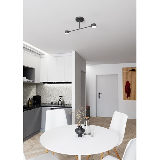 Emibig Emibig HALO 2 BLACK - Lámpara de techo elegante para cualquier espacio