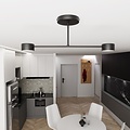 Emibig Emibig HALO 2 BLACK - Stilvolle Deckenlampe für jeden Raum