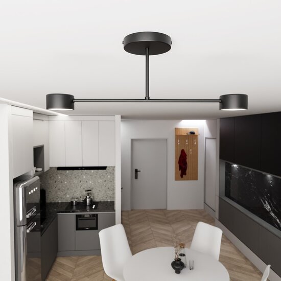 Emibig Emibig HALO 2 BLACK - Stilvolle Deckenlampe für jeden Raum