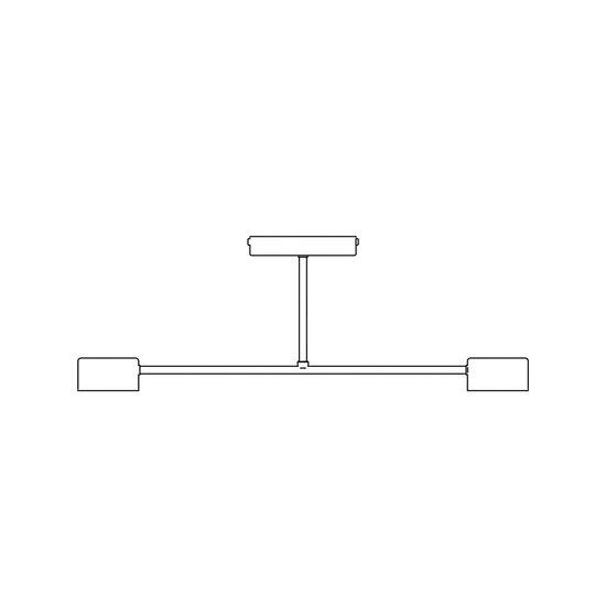 Emibig Emibig HALO 2 BLACK - Lampe de plafond scandinave élégante