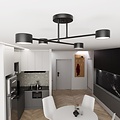 Emibig Emibig HALO 4 BLACK - Lampe de plafond élégante pour tous les espaces