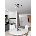 Emibig Emibig HALO 4 BLACK - Stijlvolle plafondlamp voor elke ruimte