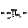 Emibig Emibig HALO 6 BLACK - Scandinavian ceiling lamp for stylish lighting