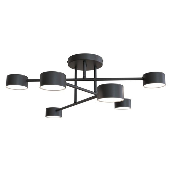 Emibig Emibig HALO 6 BLACK - Stijlvolle Scandinavische plafondlamp