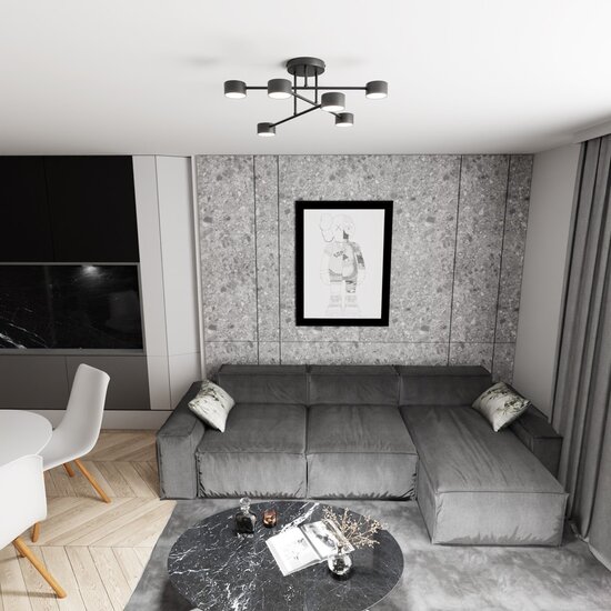 Emibig Emibig HALO 6 BLACK - Stilvolle Deckenlampe für Ihr Zuhause