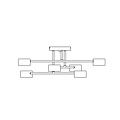 Emibig Emibig HALO 6 BLACK - Scandinavian ceiling lamp for stylish lighting