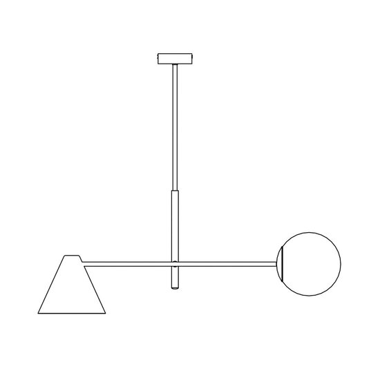 Emibig Emibig HERMES 2 BLANCO - Lámpara colgante moderna para un ambiente elegante